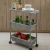 Multi-Layer Storage Rack Plastic Storage Rack Floor Narrow Refrigerator Gap Storage Rack Kitchen Organizing Shelves