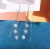 2021 New Fashion Trending Zircon Earrings Women's Long Smiley Face Tassel Hanging Earrings Fairy Temperamental Anti-Lost Earrings