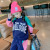 Fenghe Girls' Fleece-Lined Suit 2021 New Children's Autumn and Winter Warm Winter Clothing Children's Winter Sports Two-Piece Set