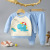 Children's Suit Soft Cartoon Underwear Suit Korean-Style Fleece-Lined Thickened Clothes Spring and Autumn Children's Sweater Two-Piece Suit