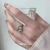 925 Sterling Silver Ring Female Simple Fashion Personality Love Twin Open Adjustable Ins Ring