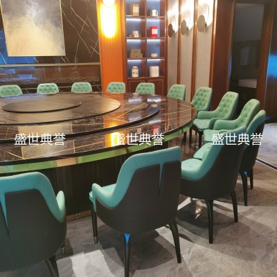 Hotel Solid Wood Furniture Restaurant Box Solid Wood Dining Chair Seafood Restaurant Modern Light Luxury Bentley Chair