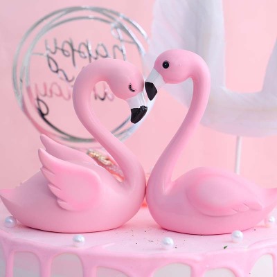 Creative Style Ins Aiqingniao Car Decoration Furniture Furnishing Articles Baking Cake Ornaments Resin Crafts Wholesale