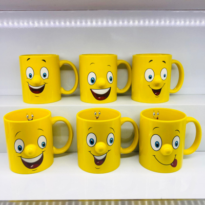NS18 Smiling Face Ceramic Cup Nose Cup Creative Cup Daily Necessities Cup Mug Water Cup Daily Department Store2023