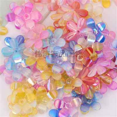 Colorful Acrylic Colorful Acrylic Beads Candy Color Transparent Scattered Beads DIY Hand-Woven Beads Material