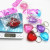 Acrylic Heart Keychain Transparent Peach Heart Ke Ring Pendant Wholesale Craft Heart Key Ring Gift Factory