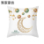 Cross-Border Golden Moon Peach Skin Fabric Pillow Cover Ethnic Print Amazon Home Living Room Backrest Pillow Cushion