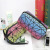New Top-Selling Product Fashion Cross-Border Cosmetic Bag Women's Colorful Rainbow Geometric Rhombus Rectangle Clutch Tote
