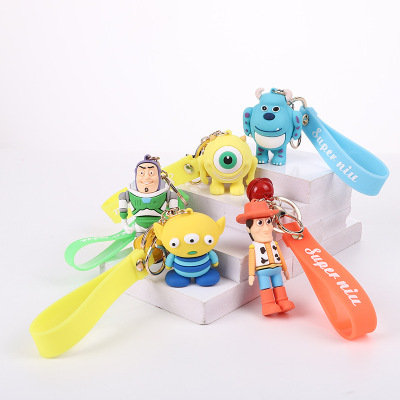 Basguang Year Bag Key Chain Small Ornaments Creative Keychain Cartoon Toy Story Hu Di Key Pendant