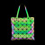 Factory Direct Sales Geometric Rhombus Folding Color-Changing Luminous Handbag Women's Japanese Rhombus Fashion Shoulder Handle Bag