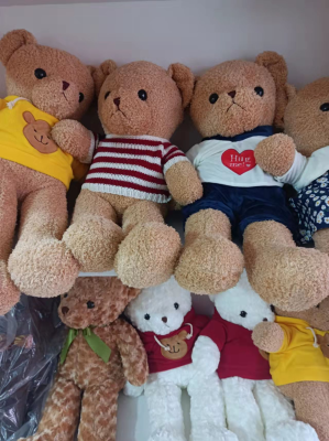 Cute Teddy Bear Doll Plush Toys Large Couple Teddy Bear Dressed Bears Doll Company Activity Gift Batch