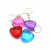 Acrylic Heart Keychain Transparent Peach Heart Ke Ring Pendant Wholesale Craft Heart Key Ring Gift Factory