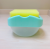 Brush Detergent Dispenser Press Type Automatic Liquid Outlet Box Scouring Pad Dish Brush Soap Lye Box Absorbing Device with Scale