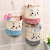 New Cotton and Linen Single Pocket Storage Bag Wall Hanging Decoration Type Dorm Storage Bag Fabric Sundries Storage Bag