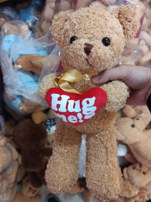 Cute Holding-Heart Bear Doll Plush Toys Birthday Gift