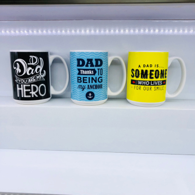 Da220 Father's Day Gift Ceramic Cup Blessing Happy Father's Day Mug Water Cup Daily Life Cup2023