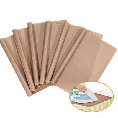 Factory wholesale heat-resistant, waterproof brown ptfe sheet for ironing and oven baking