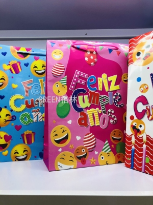 Birthday Gift Bag Paper Bag Spanish Gift Bag Coated Paper Bags