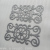 Flat Punching Hollow Sunflower Pattern Iron Storm Lantern Craftwork Hardware Stamping Plate Metal Craft Accessories