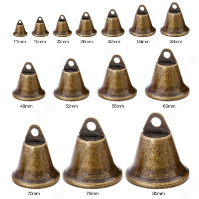 New Retro Christmas Horn Bell Pendant Ornament DIY Metal Crafts Decorative Iron Bell Specifications Complete