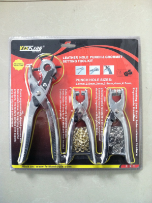 Punch Plier Eyelet Setter Shoe and Eye Pliers Set Suitable for Belt, Cloth Cover, Cardboard