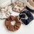 South Korea Dongdaemun Elegant Hair Accessories Sweet Milk Coffee Color Large Intestine Hair Band Cotton Linen French Simplicity Head Rope B451