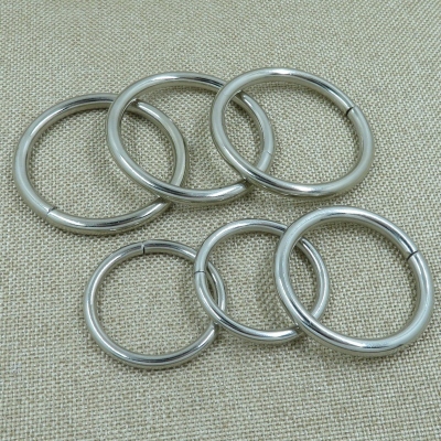 Factory Direct Sales High Quality Iron Circular Ring Welding Ring Hoop Aperture Key Ring O-Ring Japanese Buckle Core Buckle 0 Ring