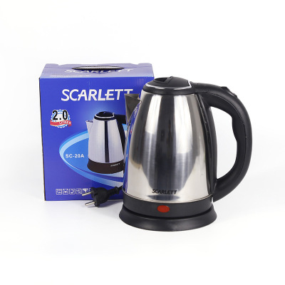 Scarlettt Automatic Power off 2L Stainless Steel Electric Kettle Kettle Color Box Europlug