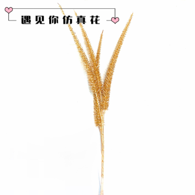 Simulation Jinta Pine Year Holly Accessories Wedding Hall Flower Arrangement Decoration Plastic Fake Flower Wheat