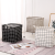 New Storage Basket Cotton and Linen Fabric Folding Container Nordic Plaid Large Toy Storage Bag Storage Basket