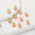 DIY Accessories Wholesale and Retail Resin Simulation Dried Flower Ornament Eardrops Earrings