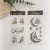 Cross-Border Tattoo Sticker Ramadan Tattoo Sticker Lace Tattoo Sticker Paper Disposable Water Transfer Sticker Ly