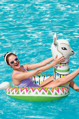 Bestway 36158 Alpaca Swim Ring Inflatable Float Tour Swim Ring Toy
