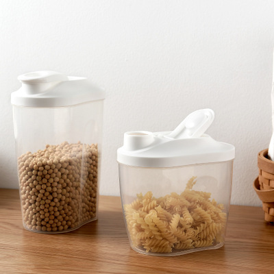 Kitchen Supplies Multigrain Storage Tank Transparent Plastic Storage Tank with Lid Nut Food Sealing Miscellaneous Grains Jar