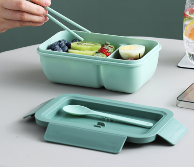 Student Office Worker Office Lunch Box Plastic Compartment Bento Box