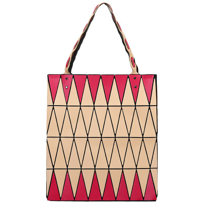 Bag 2022 New Folding Rhombus Geometric Rhombus Trendy Handbags for Women Fashion Simple Rhombus Shoulder Bag