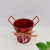 Valentine's Day Series with Bowknot Succulent Flower Pot Iron Bucket Home Table Decorative Ornaments Storage Bucket Flower Bucket