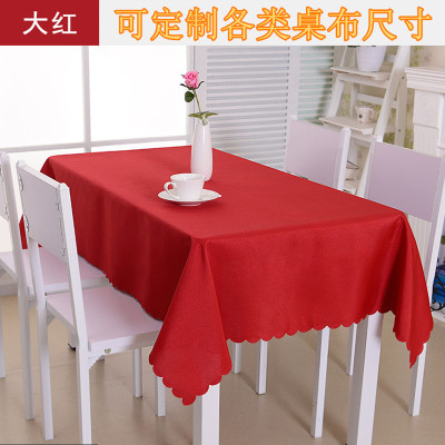 Printable Logo Hotel Conference Tablecloth Rectangular Solid Color Tablecloth Western Food Tablecloth Advertising Dust Cloth Background Fabric