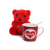 Valentine Mug Valentine's Day Gift  With Plush Bear 