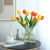 Artificial Bouquet Moist Feeling Tulip High-End Pu Flower Arrangement Living Room Decorative Fake Flower Decoration Dried Flower Table Decoration