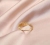 Wangbang Creative Style Fashion Diamond-Embedded Fresh Leaf Ring Female Japanese and Korean Leaf Little Girl Open Ring Direct Sales