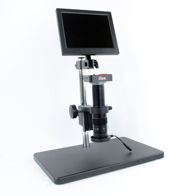 TV Microscope Okv2100 Single Tube Large Base Forward Display HD 4K Industrial Camera Repair Platform