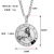 12 Constellation Pendant Necklace Men's Titanium Steel Power Style Personalized Leo Turntable Couple's Stainless Steel Necklace