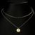 2021 European and American Style Stainless Steel Pendant Simple Ins Style Accessories Disc Letter Necklace Ladies Clavicle Chain
