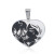 Europe and America Cross Border Hot Sale Hip Hop Punk Mirror Stainless Steel Heart Shape Death Skull Male and Female Couple's Pendants