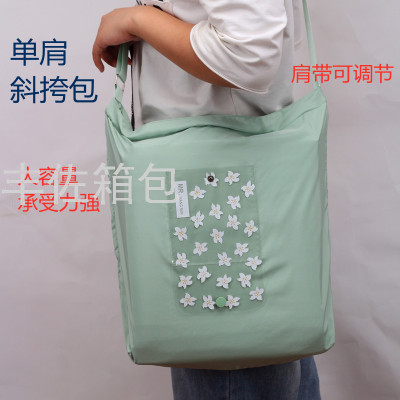 2021 New Polyester Women's Bag Crossbody Bag Female Large-Capacity Bucket Bag Special-Interest Design Commuter Bag