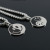 Stainless Steel Smiley Face Taiji Necklace Titanium Steel round Brand Fashion Brand Hip Hop Personality, Trend, Fashion Men's Pendant Accessories