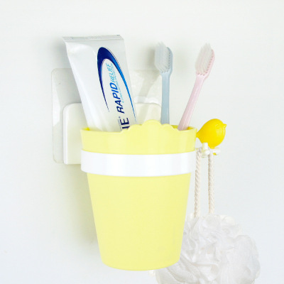 Bird Cup Washing Set Bathroom Cartoon Children's Toothpaste Toothbrush Storage Box Rack Punch-Free