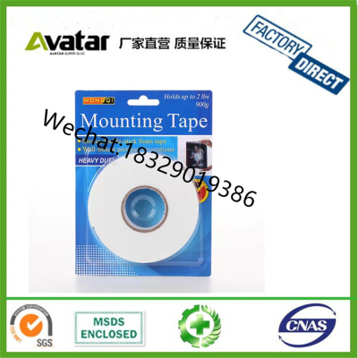 Double Sided Foam Tape White PE Foam Tape for Trim Car Trim Strip Photo Frame Sponge Soft Mounting Adhesive Tape