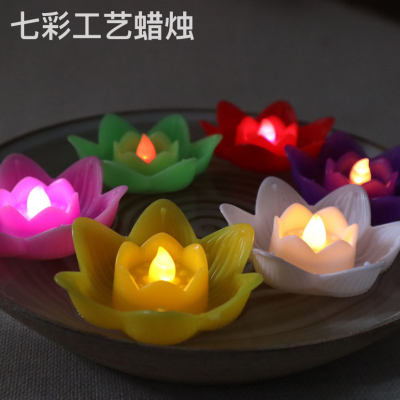 Lotus Floating Candle Floating Waterproof LED Electronic Lotus Candle Light Water Light